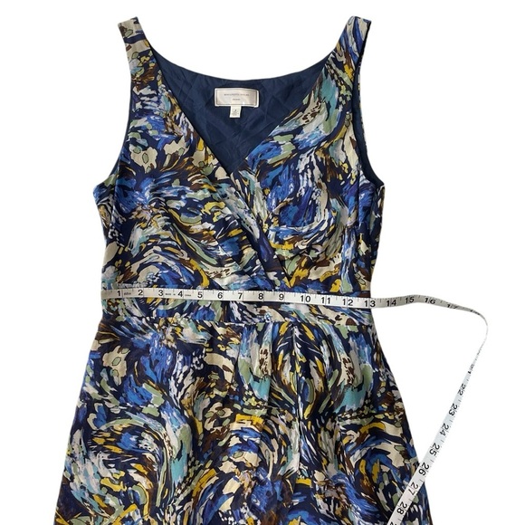 Anthropologie Moulinette Soeurs Oak Apple dress Silk Faux Wrap Quiet Luxury 2 - Picture 9 of 11